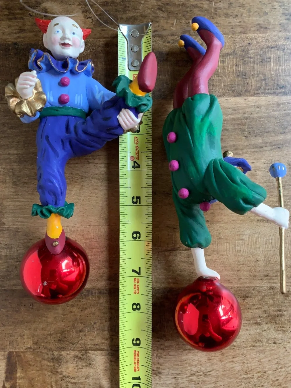 Hand-painted folk art ornament • Lightweight, carved-style construction